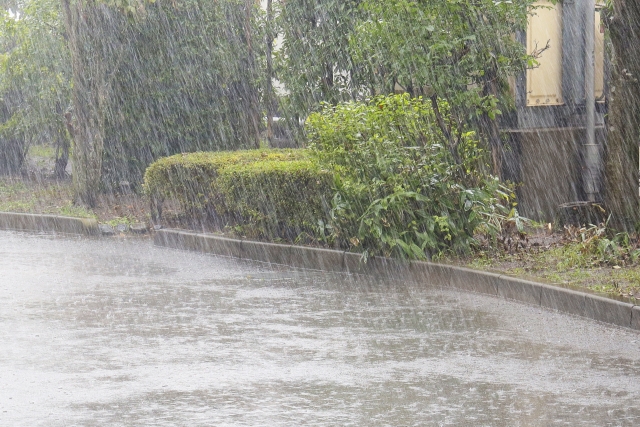 大雨により被害