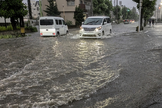 大雨により被害